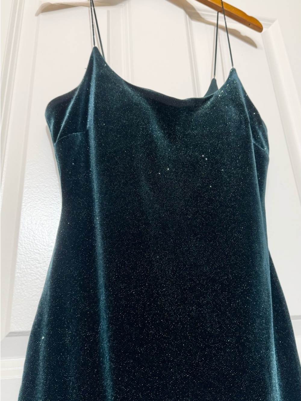Sequin Hearts Green Velvet Bodycon Mini Dress Size 3 Holiday Party